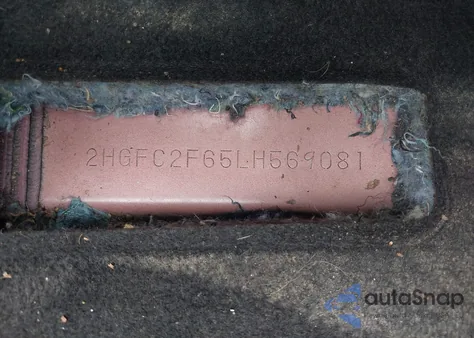 2020 Honda Civic Lx из США, поврежденный, VIN 2HGFC2F65LH569081